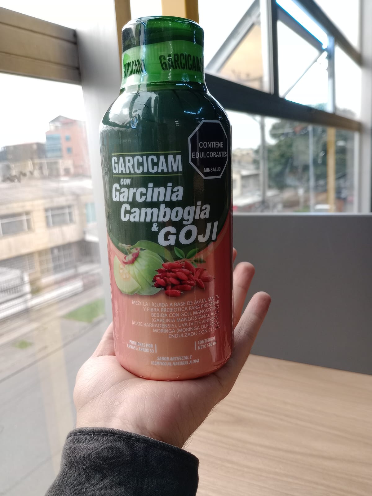 Garcicam – Bebida Funcional Natural 500ml con Goji, Moringa, Uva y Fibra Prebiótica