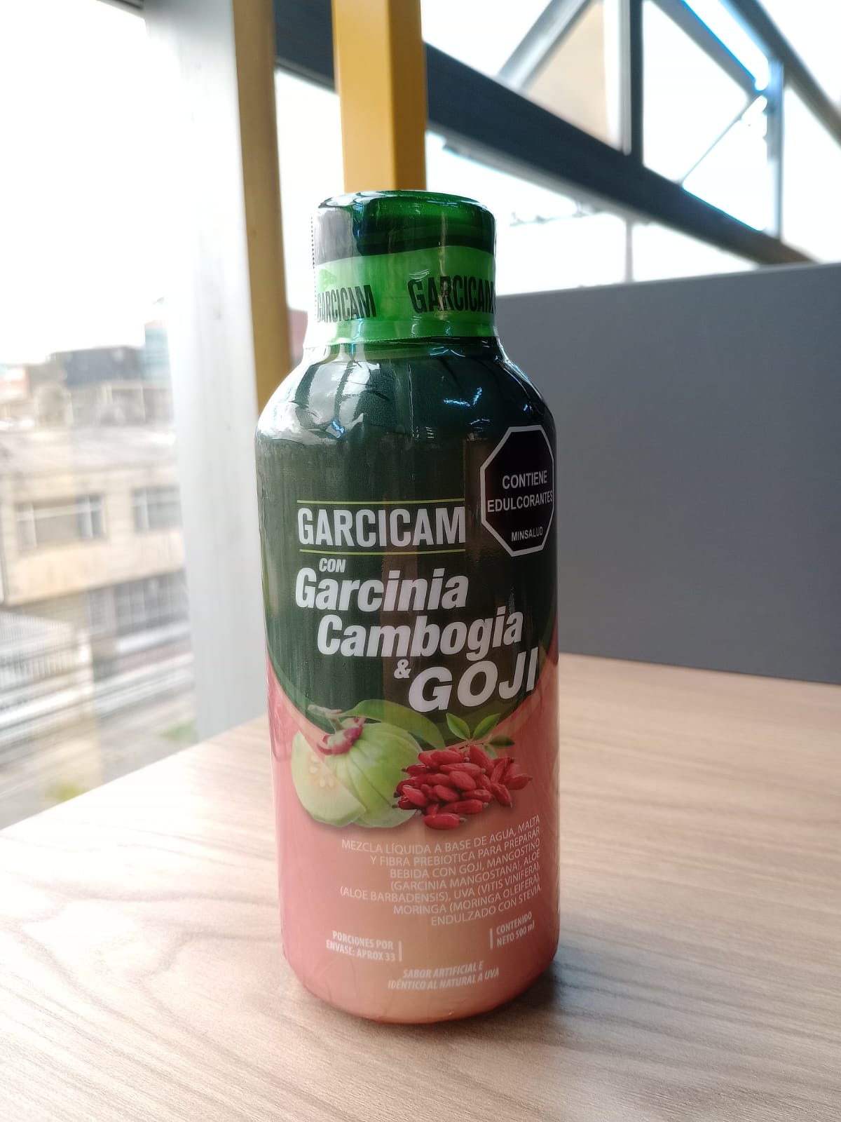 Garcicam – Bebida Funcional Natural 500ml con Goji, Moringa, Uva y Fibra Prebiótica