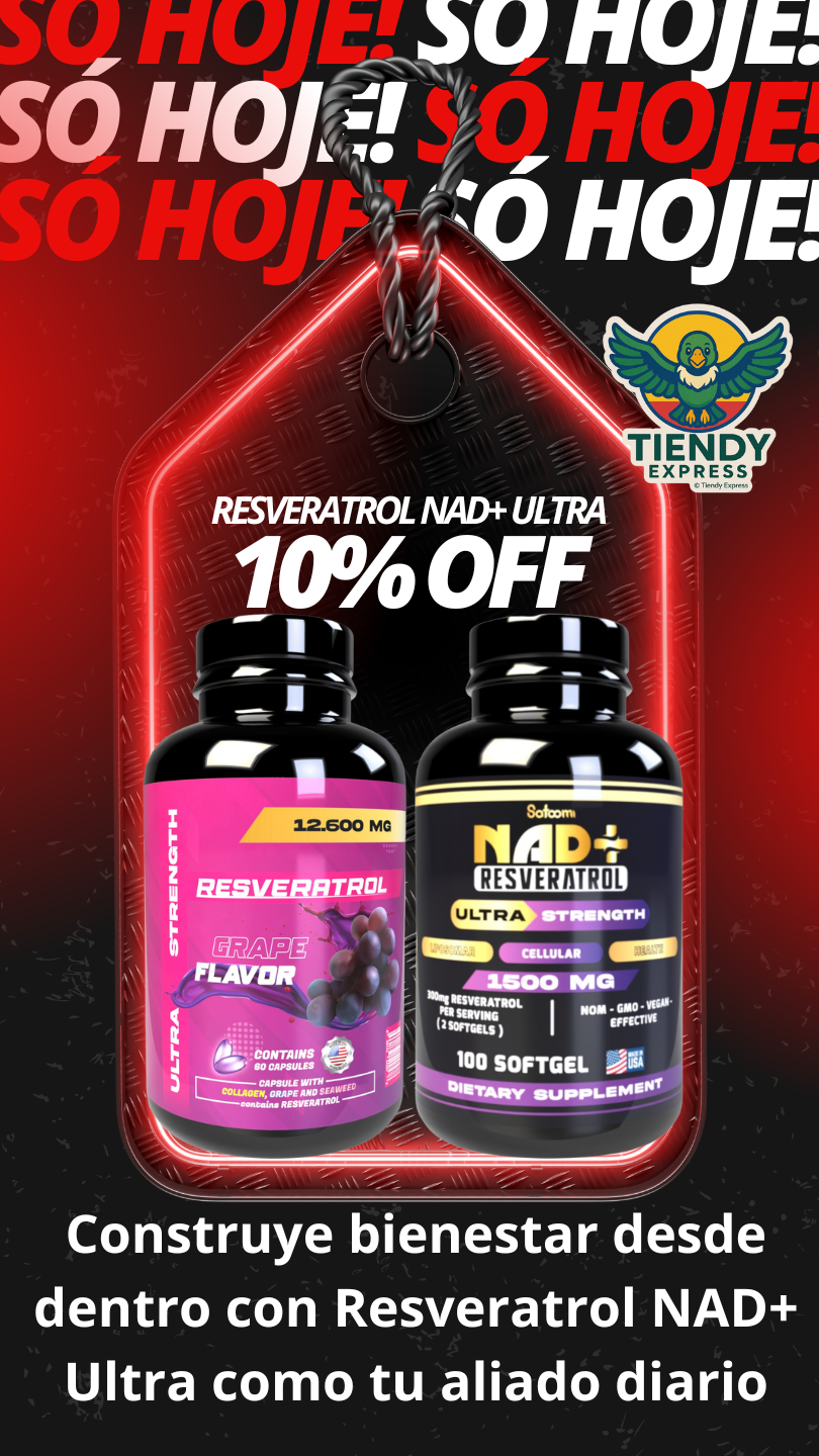 Resveratrol NAD+ Ultra Fuerte Americano 1500mg – 100 Cápsulas | Satoomi